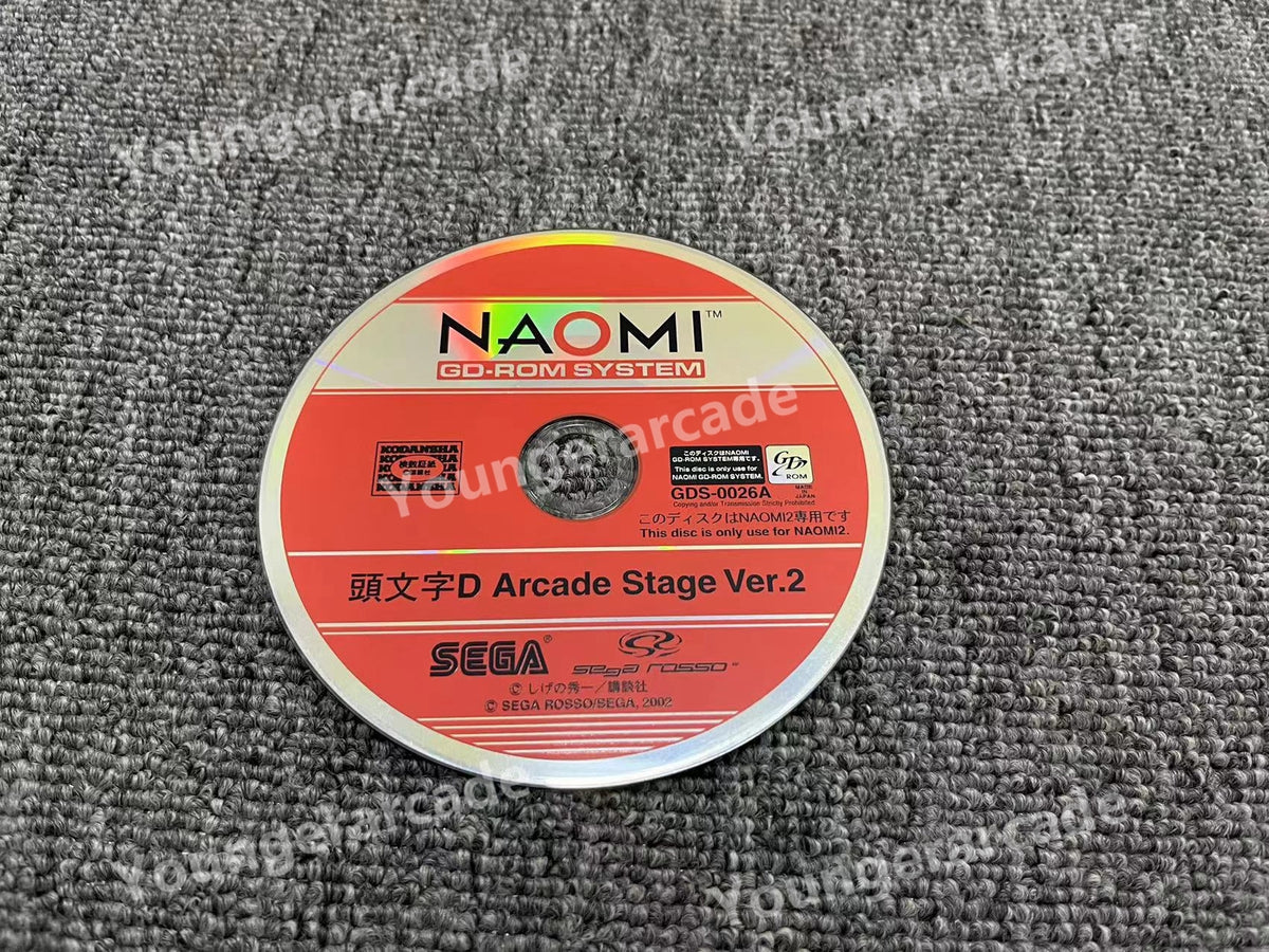 Used Sega Naomi Initial D 2 GD-ROM Without Security Chip Tested Working
