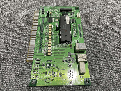 One Player Jamma PCB IO 6 Buttons Board for Street Fighter Serial Tested Working