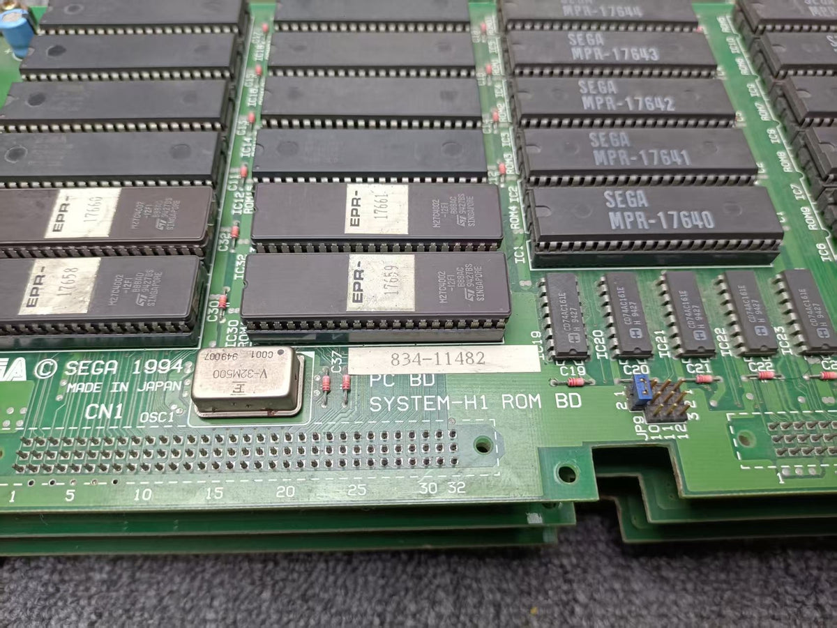 Used Sega H1 Super Scaler Cool Riders Arcade Game Motherboard Tested Not Working