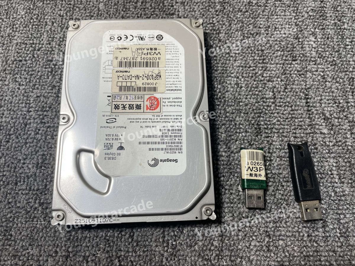 Used Wangan Midnight Maximum Tune 3 DX+ HDD EN Security Chip Tested Working