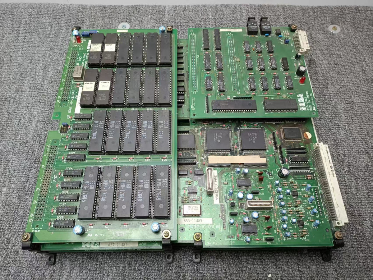 Used Sega H1 Super Scaler Cool Riders Arcade Game Motherboard Tested Not Working