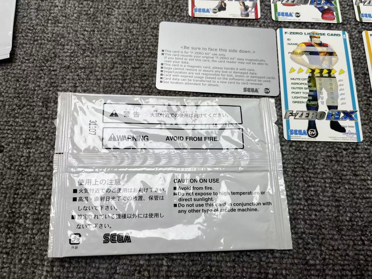 Used sega F-Zero AX arcade game card