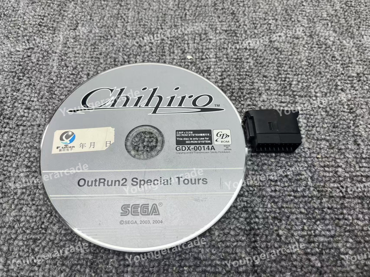 Used Sega Chihiro Outrun 2 SP GD-ROM with Security Dongle Tested Working