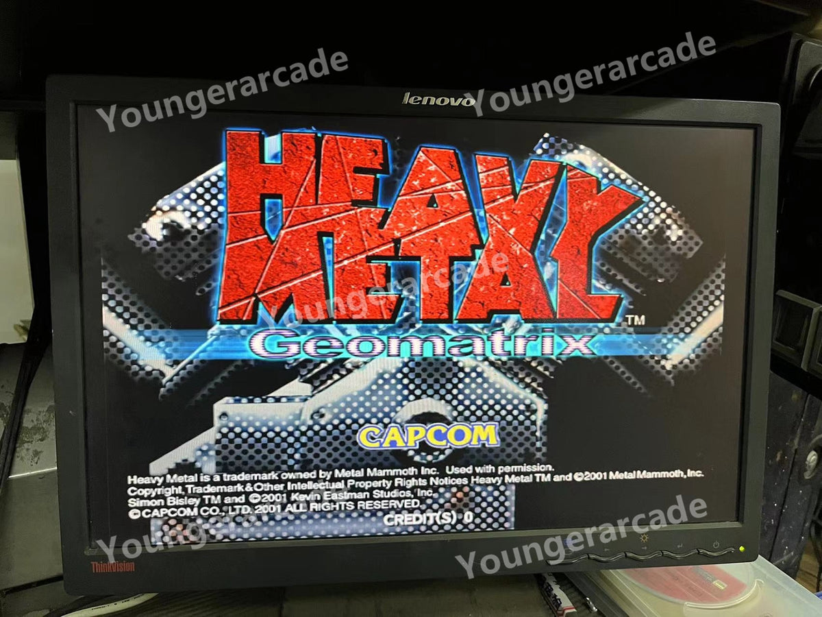 Used Sega Naomi Heavy Metal : Geomatrix Arcade Game Cartridge Tested Working