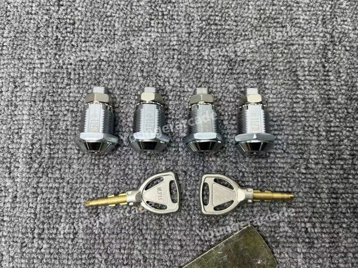 REPRO Sega New Net City/Net City Locks Keys Arcade Parts