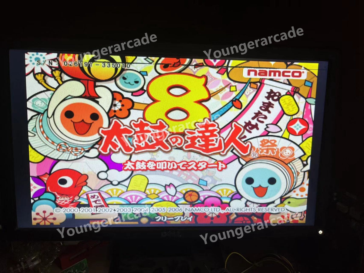 Namco System 246 Taiko No Tatsujin 8 DVD-ROM with Security Chip Tested Working