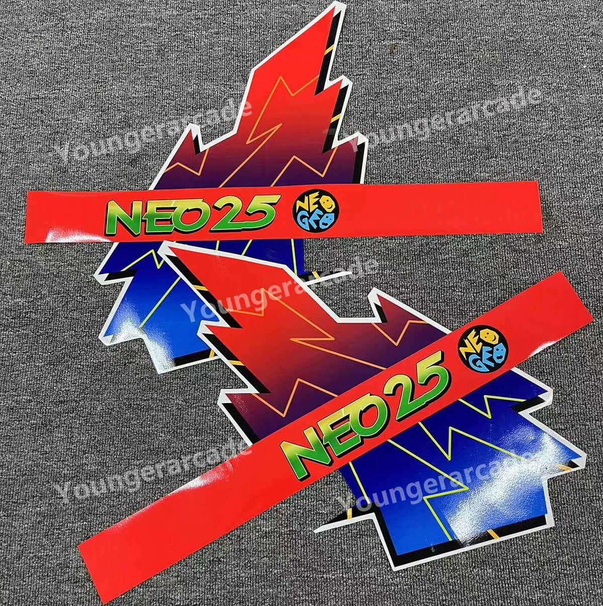 REPRO SNK Neo 25 Cabinet Stickers Side Artset Arcade Game Machine Part