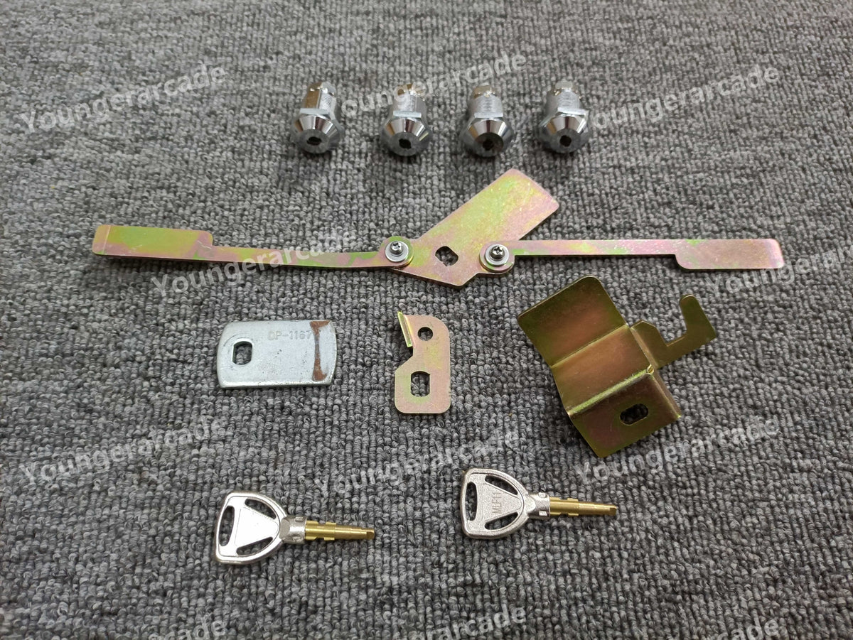 REPRO Sega New Net City Locks Keys Arcade Parts