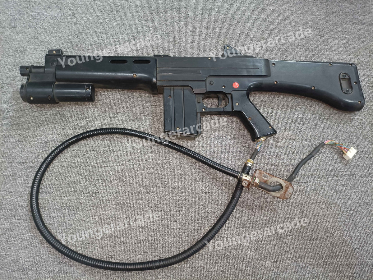 Used Konami World Combat Gun Arcade Game Assembly Tested Working