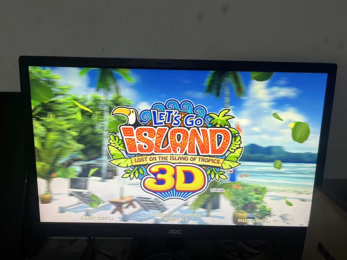 Used Sega RingEdge Lets Go Island 3D Motherboard Arcade Game Tested Working