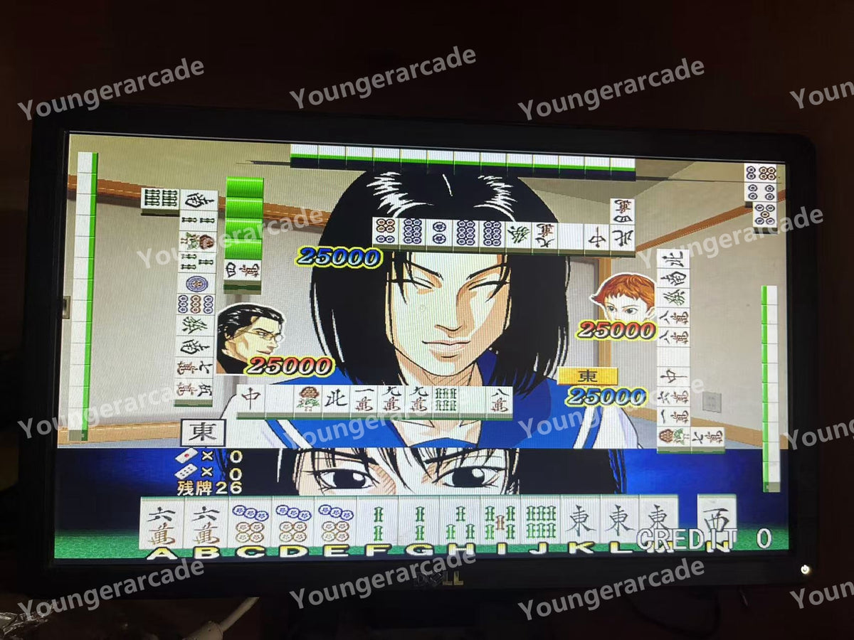 Used Sega Naomi Usagui Yamashiro Mahjong Hen GD-ROM Security Chip Tested Working