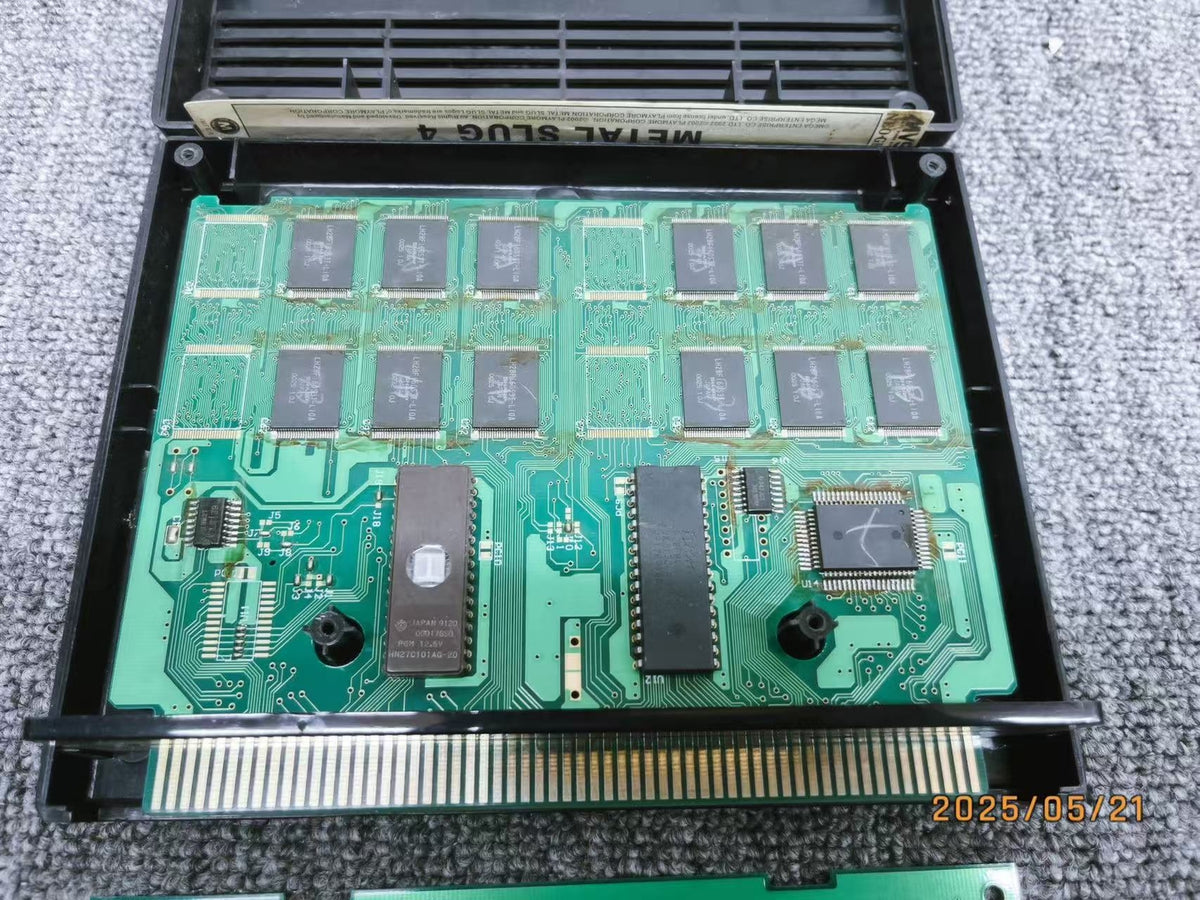 USED SNK NeoGeo MVS Metal Slug 4 Cartridge Tested Working