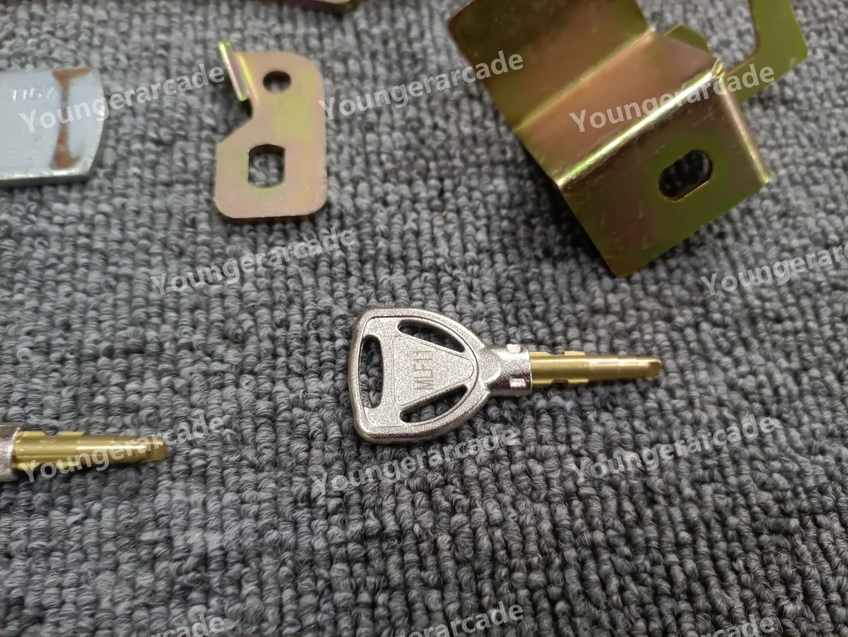REPRO Sega New Net City Locks Keys Arcade Parts